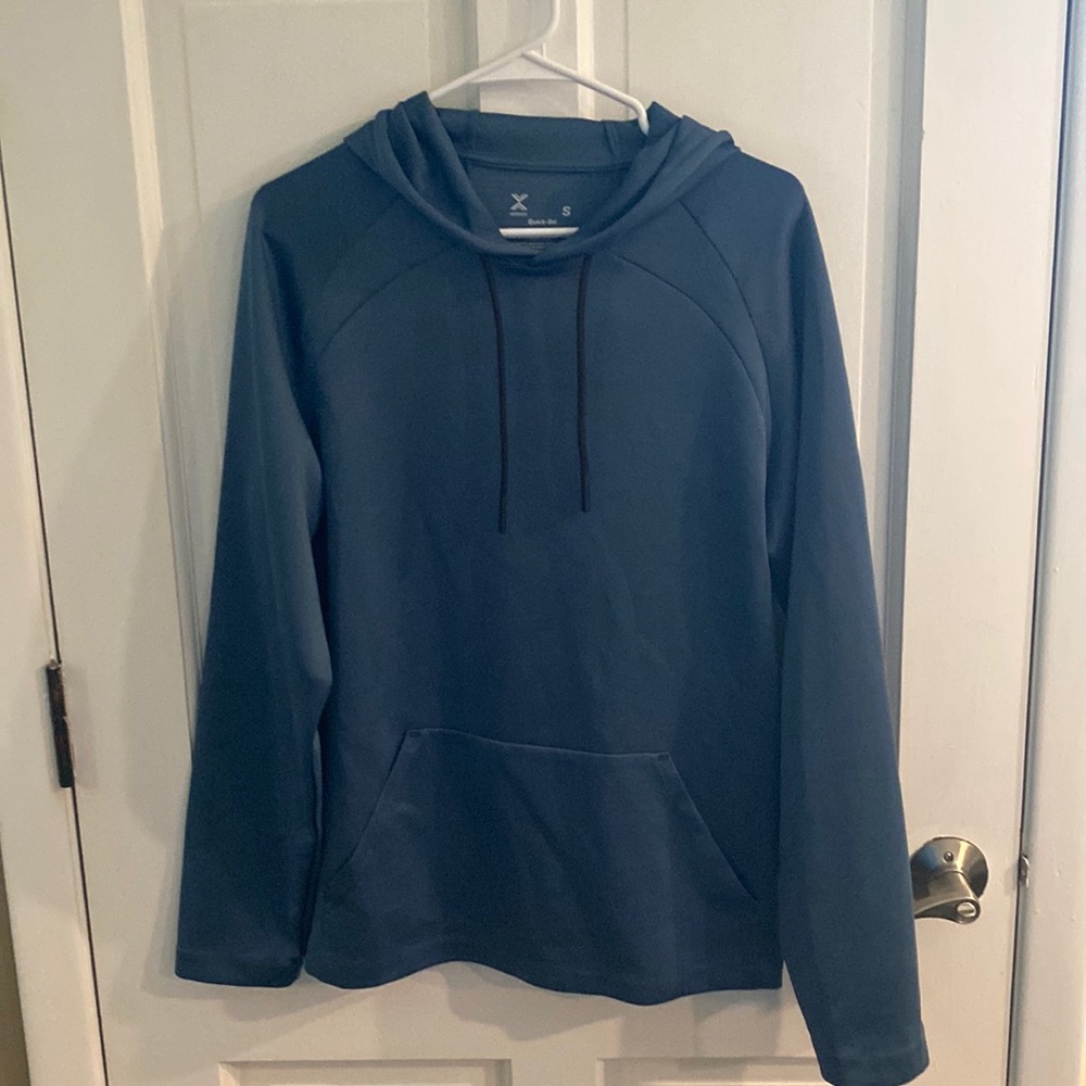 Small Xersion Quick-dri Teal Hoodie